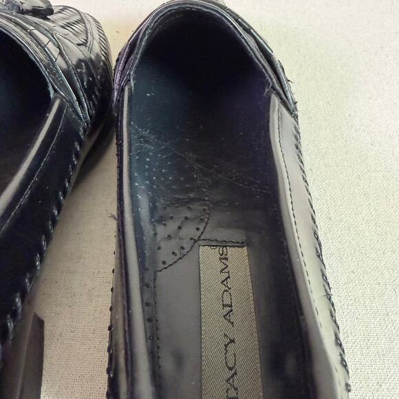 Stacy Adams Woven Tassel Loafers Men\'s 10M Black Leather Y2K Classic Preppy main image 8